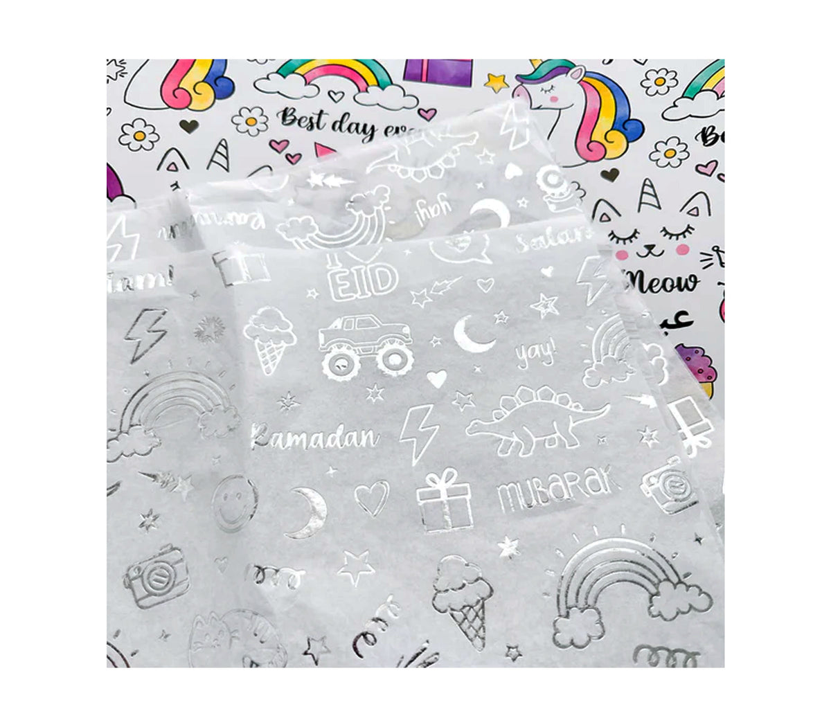 ramadan mubarak tissue paper