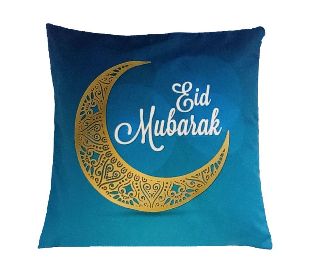 Golden Moon Eid Mubarak Pillow Case U-SHINE CRAFT CO.