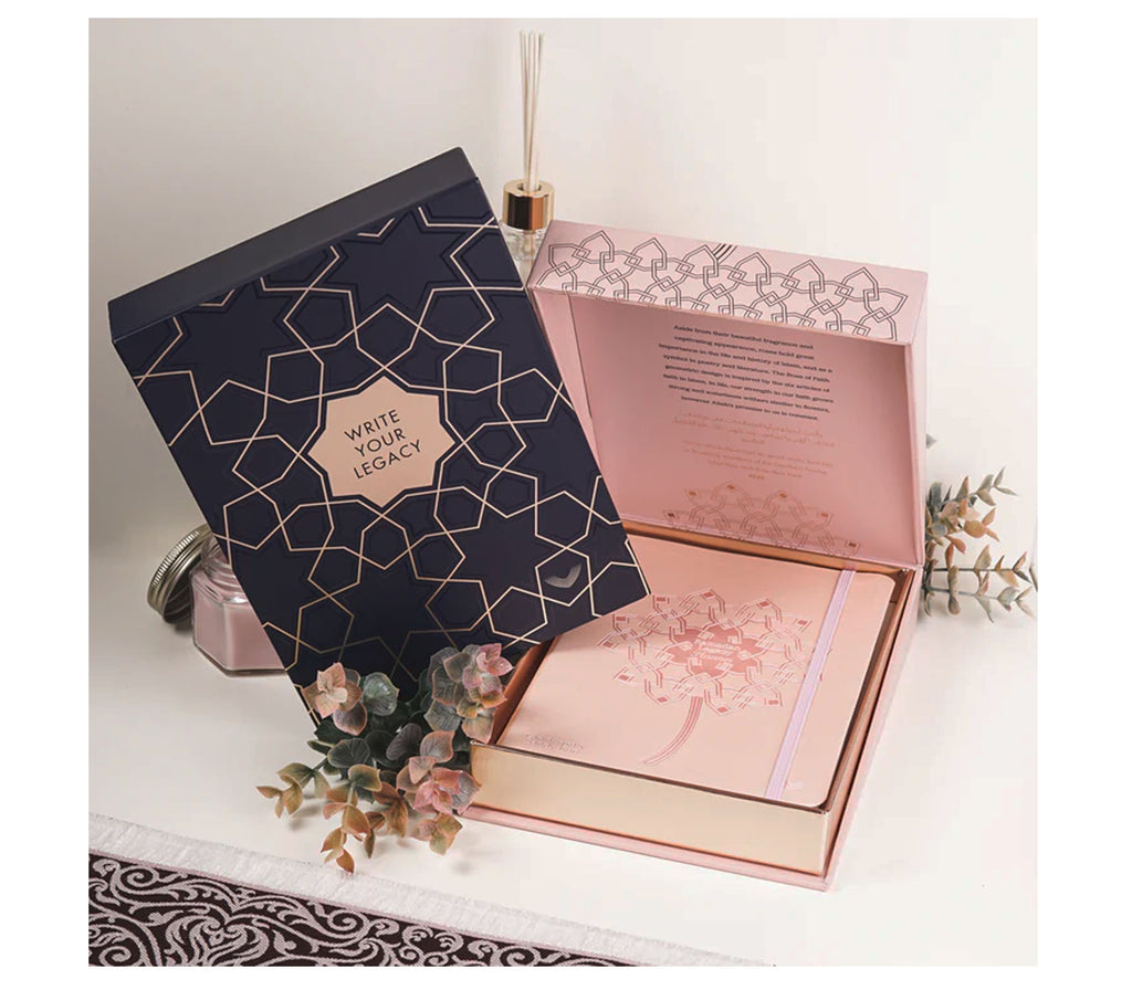 Ramadan Legacy Planner Gift Set "Rose" towards faith