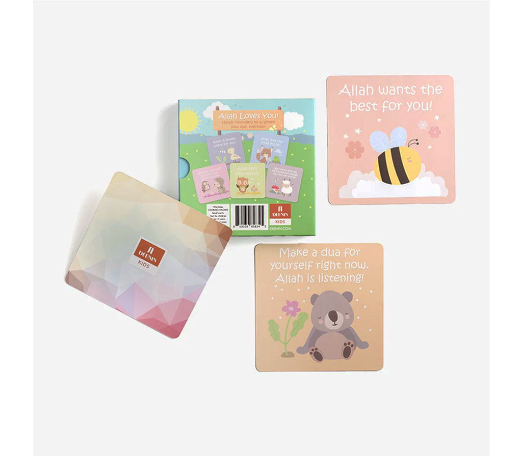 DEENIN Kids "Allah Loves You!" Affirmation and Memory Cards DEENIN