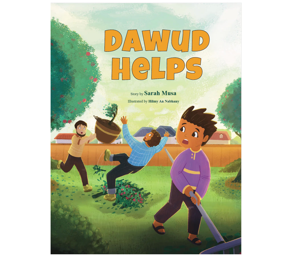 Dawud Helps Ruqaya's bookshelf