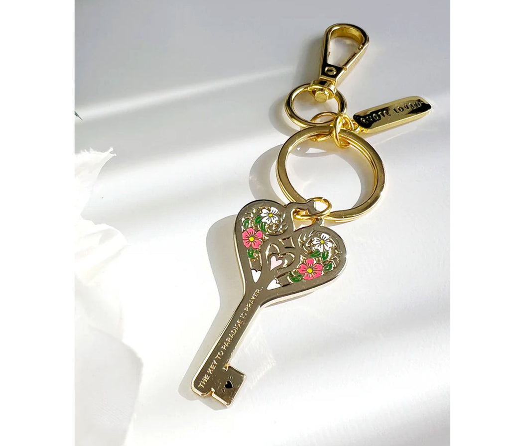 Key keyring  'The key to Jannah is prayer' Quote Lovin'