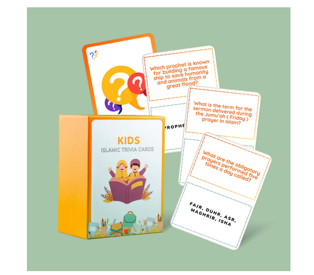 Islamic Trivia - Kids Islamic Trivia Cards UMRASTORE