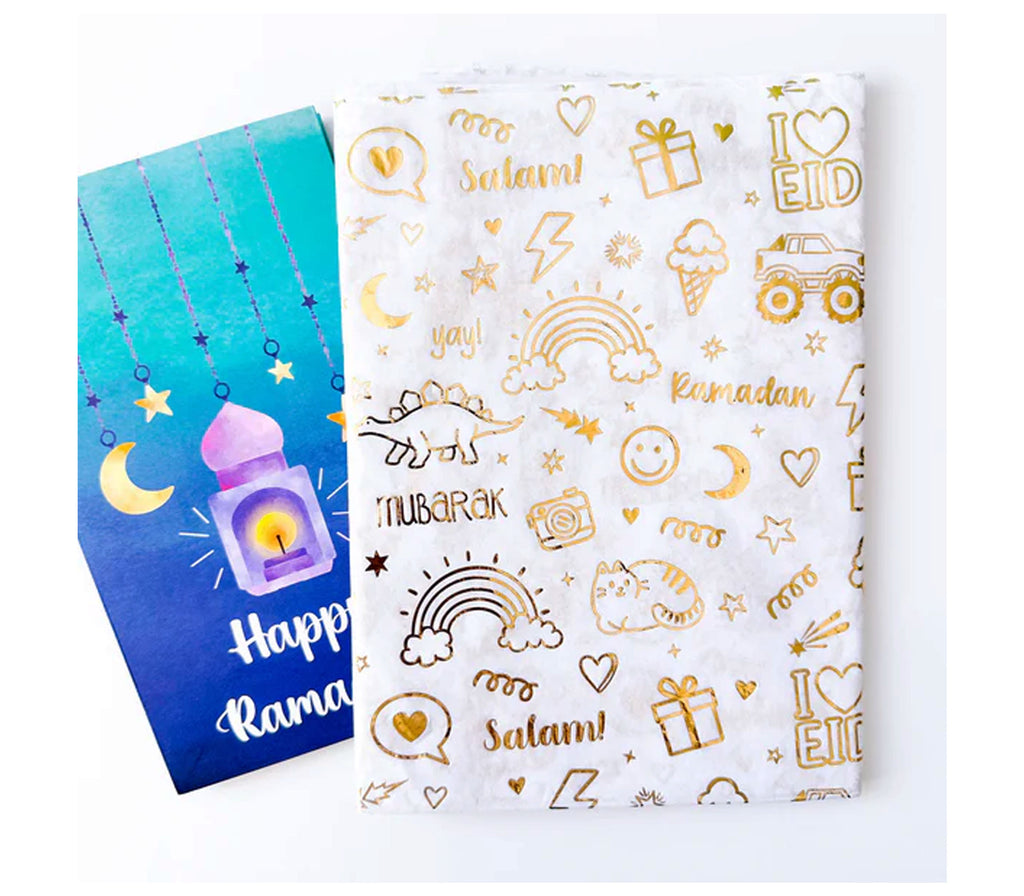 Gold Foil Tissue Sheet Packs mubarak paper co.