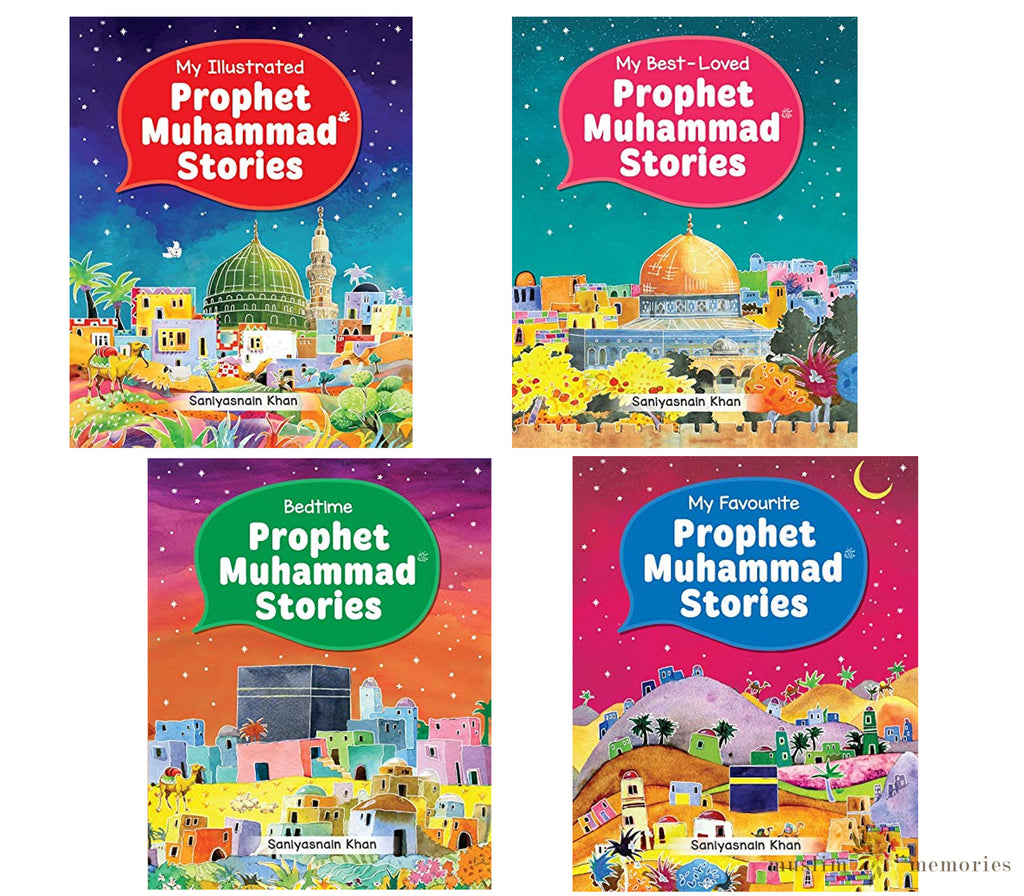 Prophet Muhammad Stories Gift Box Four Hardbound Books in a Slipcase By Goodword Muslim Memories