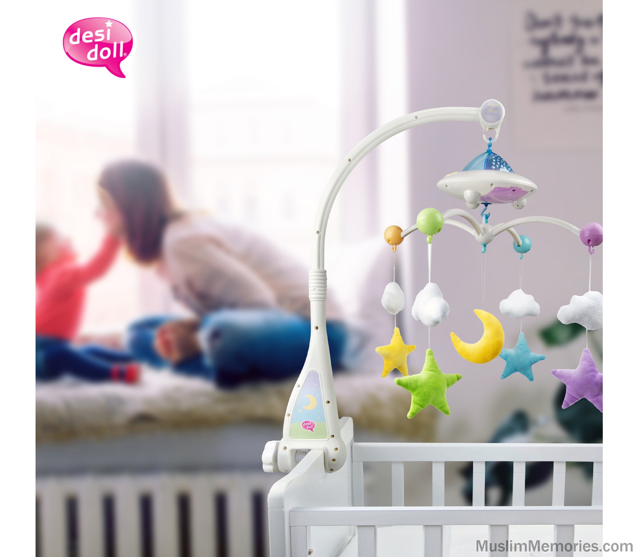Cot mobile with light 2025